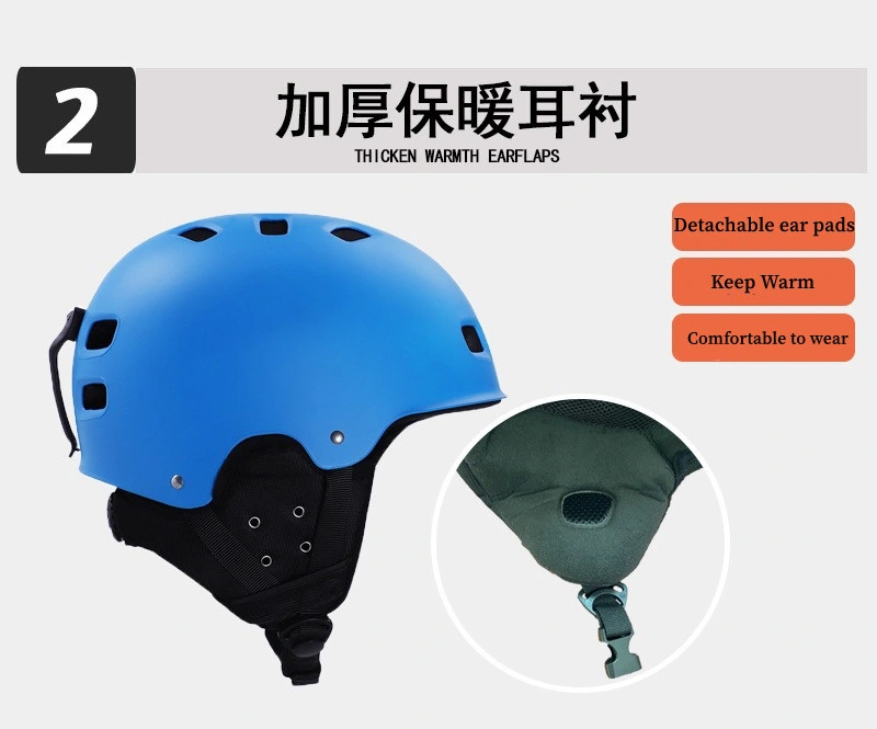 2023 ABS+EPS out-Mold Adjustable Outdoor Protection Big Head Helmet Ski Women Mens Winter Snowing Helmet